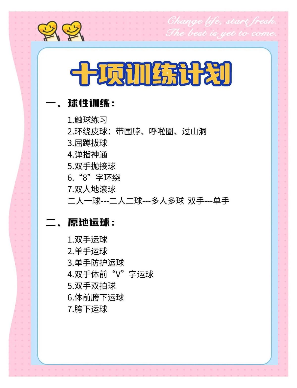 为什么需要定期调整篮球训练内容